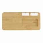 Bamboo 10W Wireless Charging Pad with Cable Organizer - 5