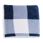 Microfiber Plaid Sherpa Blanket - 5