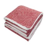 Sherpa-Backed Heathered Blanket - 3