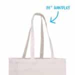 V Natural Cotton Tote - 1