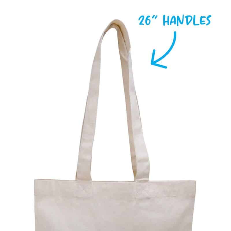 V Natural Organic Flat Tote - 1