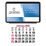 Triumph® Calendars Press-N-Stick Business Card Holder (No Imprint) With Calendar Pad
