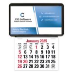 Triumph® Calendars Press-N-Stick Business Card Holder (No Imprint) With Calendar Pad - 3
