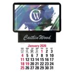 Triumph® Calendars Press-N-Stick Business Card Holder With Imprint And Calendar Pad - 1