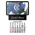 Triumph® Calendars Press-N-Stick Business Card Holder With Imprint And Calendar Pad - 2