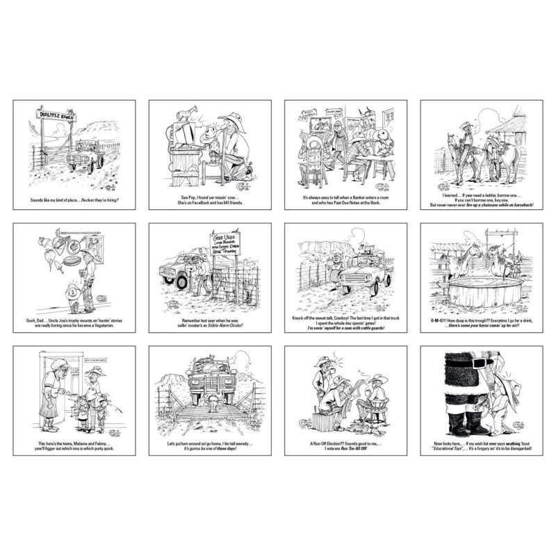 Triumph® Calendars Press-N-Stick Cowboy Calendar - 1