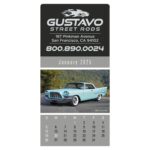 Triumph® Calendars Press-N-Stick Cruisin' Cars Calendar - 2