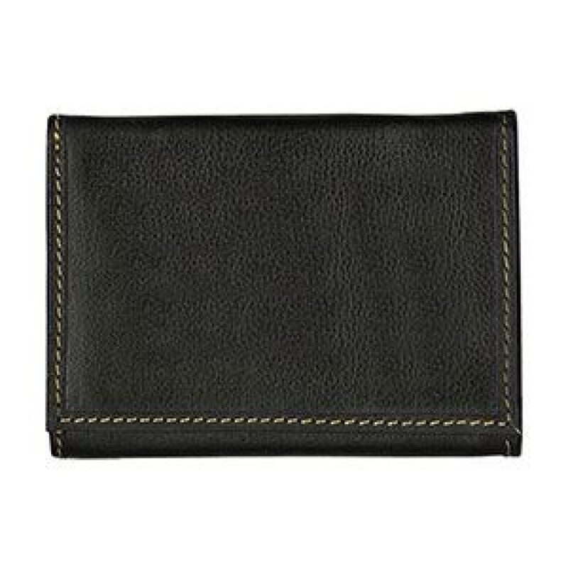 Andrew Philips® Leather Contrast Stitch Tri-Fold Wallet - 1