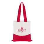 Good Value™ Cotton Colored Accent Flat Tote