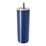 Good Value™ Double-Wall Stainless Steel Tumbler with Bamboo Lid and Straw - 20 oz. - 6