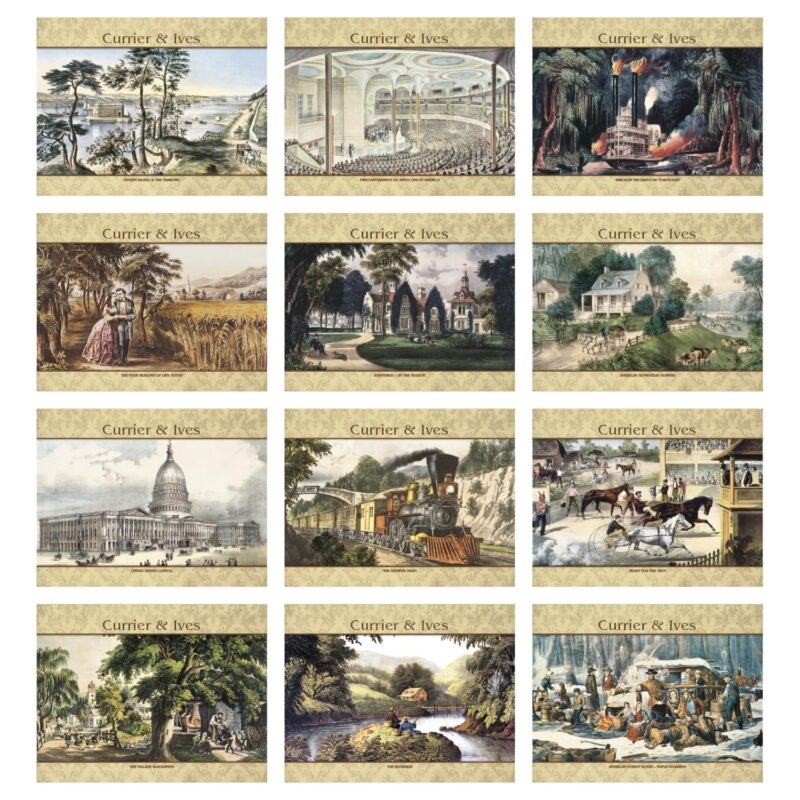 Good Value™ Currier & Ives - Stapled Calendar - 7