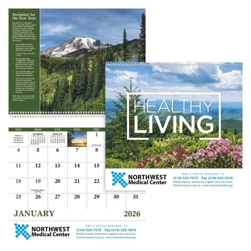 Good Value™ Healthy Living - Spiral Calendar - 1