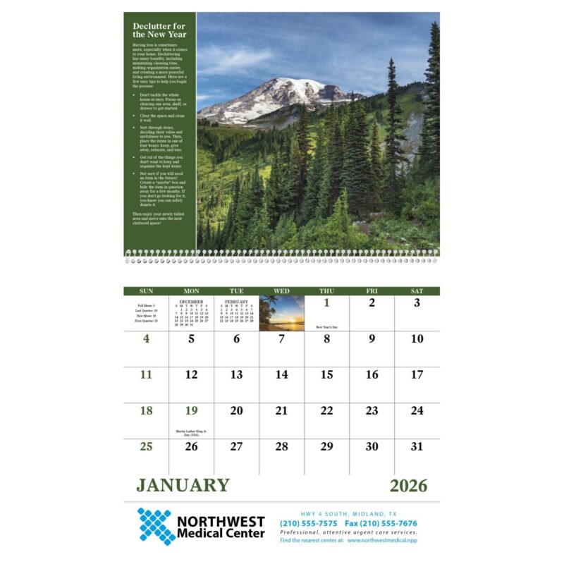 Good Value™ Healthy Living - Spiral Calendar - 3