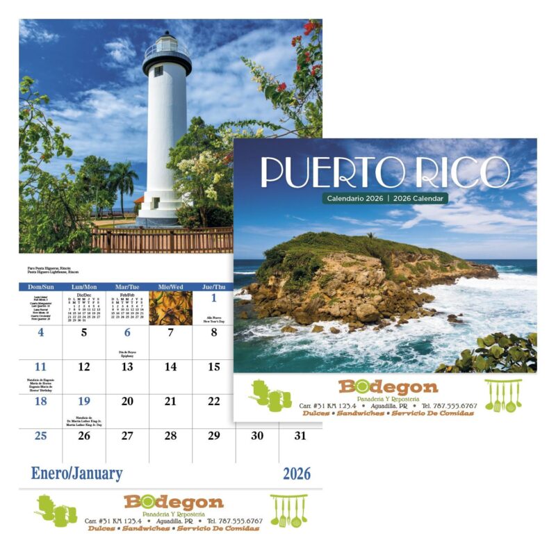 Good Value™ Puerto Rico - Stapled Calendar - 1