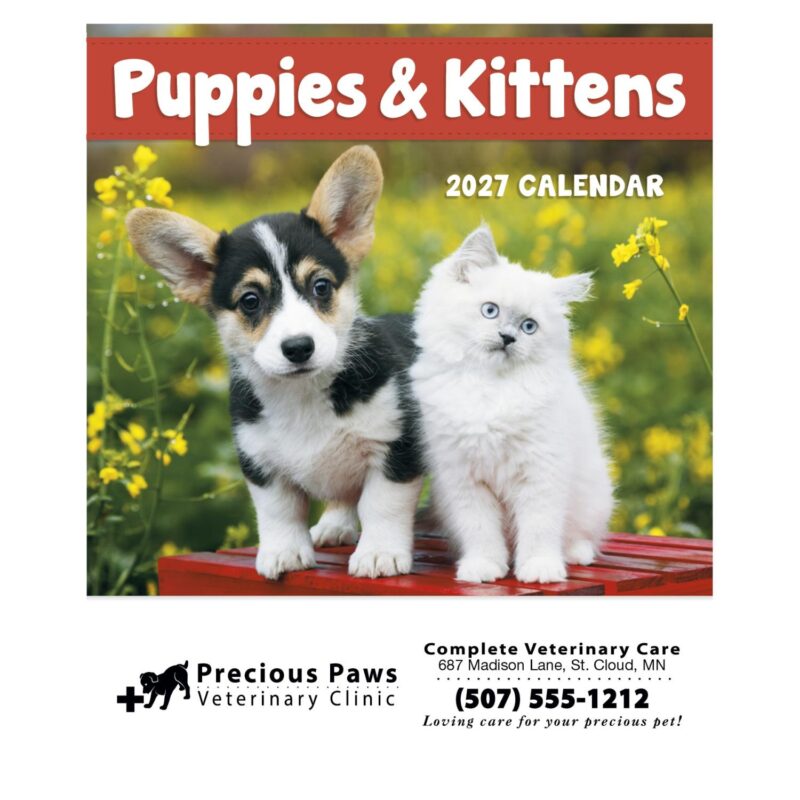 Good Value™ Puppies & Kittens - Mini Calendar - 5