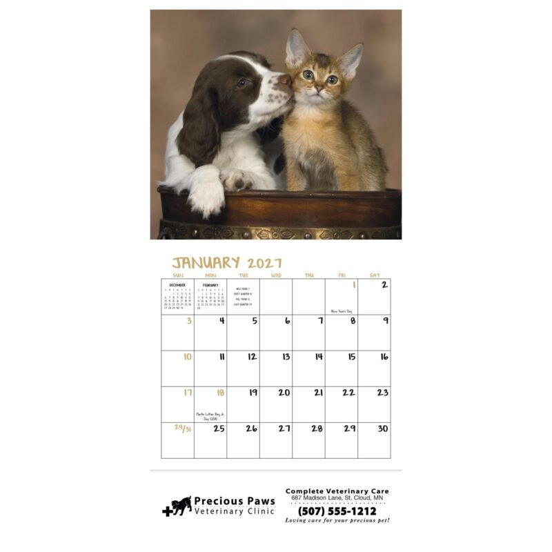 Good Value™ Puppies & Kittens - Mini Calendar - 6