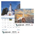 Good Value™ Scenic Churches - Stapled Calendar - 1