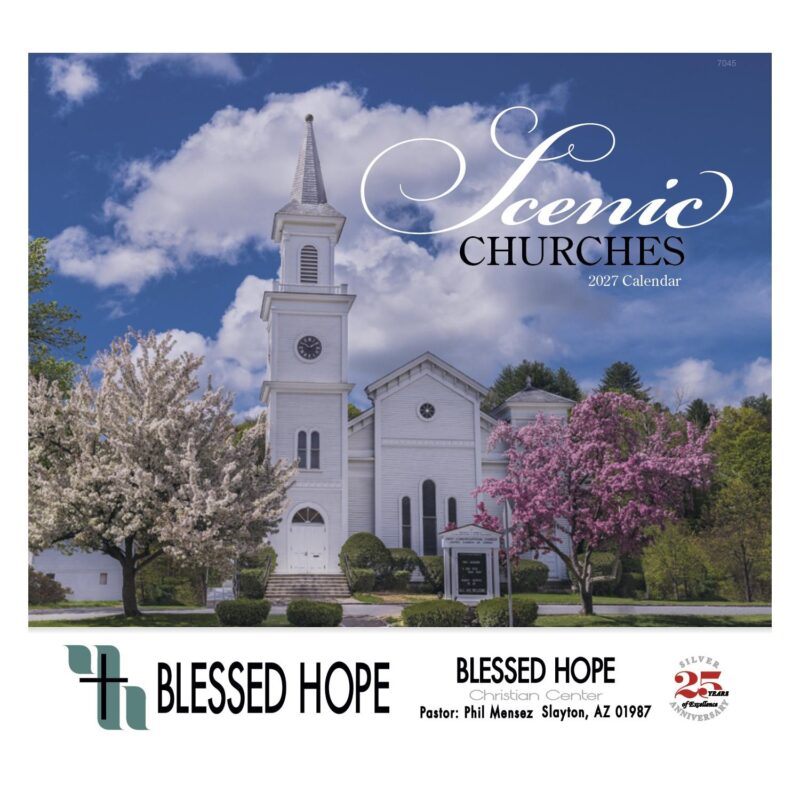 Good Value™ Scenic Churches - Stapled Calendar - 5