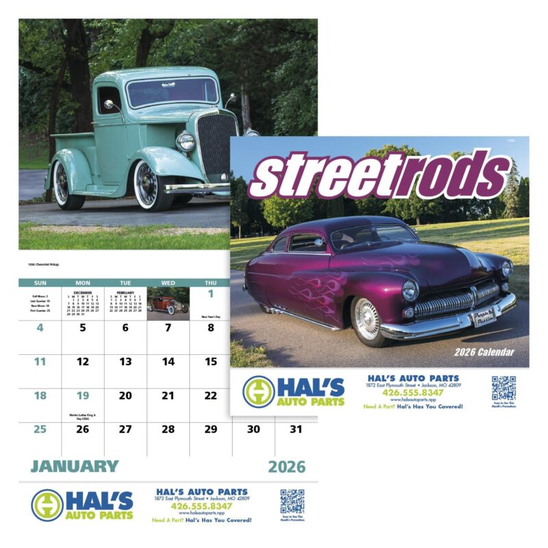 Good Value™ Street Rods - Stapled Calendar - 1