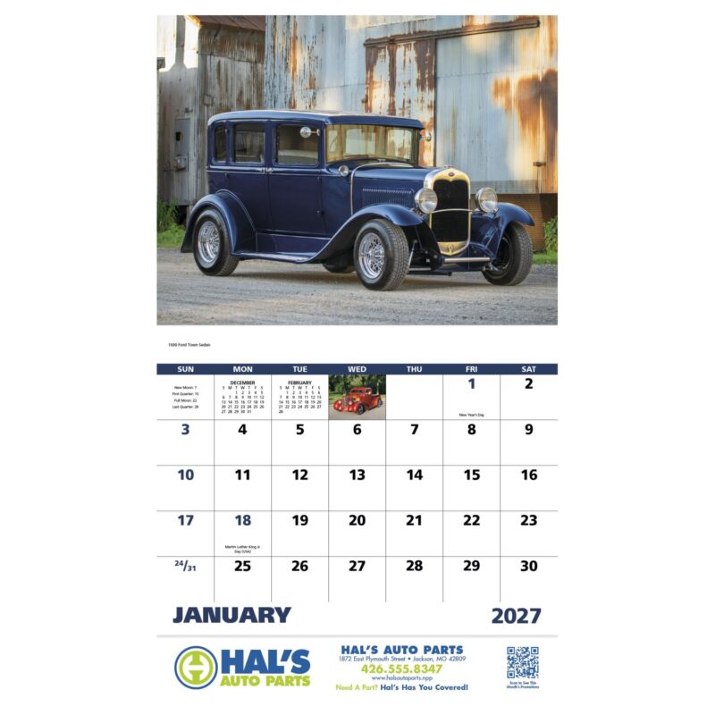 Good Value™ Street Rods - Stapled Calendar - 6