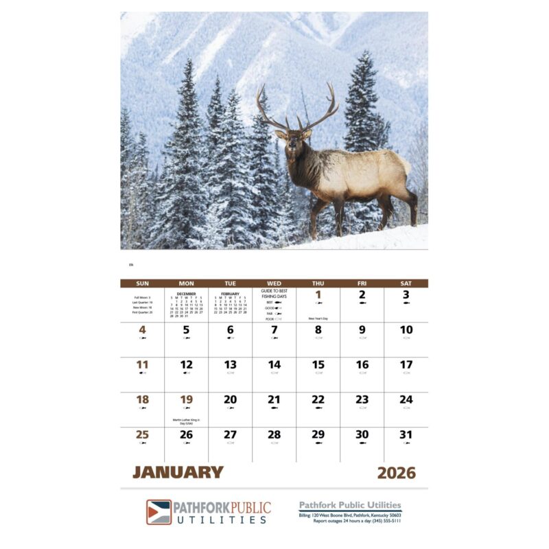 Good Value™ Wildlife Portraits - Stapled Calendar - 3