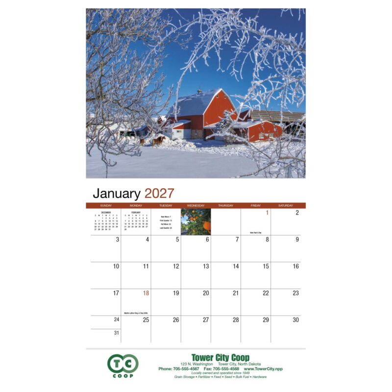 HotLine® Products America's Bounty Appointment Calendar - Stapled - 6