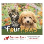 HotLine® Products Four Paws Appointment Calendar - Spiral - 5