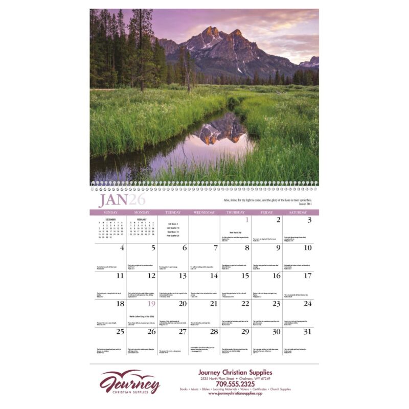 HotLine® Products Reflections (Non-Denominational) Appointment Calendar - Spiral - 3