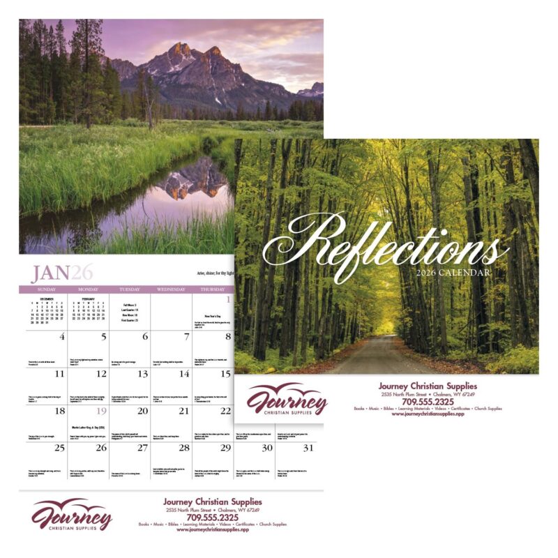 HotLine® Products Reflections (Non-Denominational) Appointment Calendar - Stapled - 1
