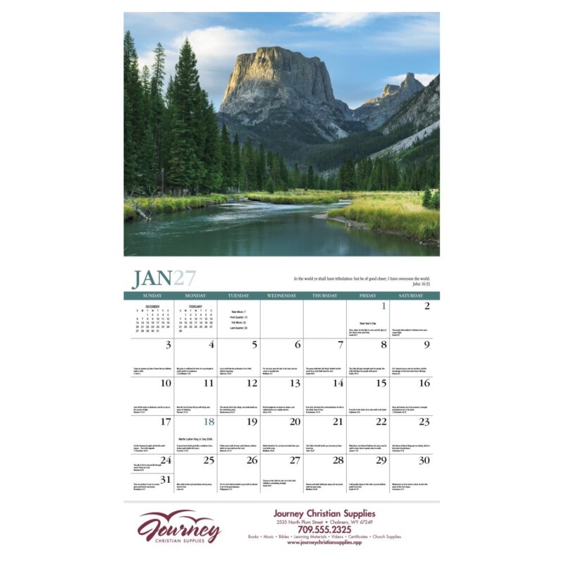 HotLine® Products Reflections (Non-Denominational) Appointment Calendar - Stapled - 6
