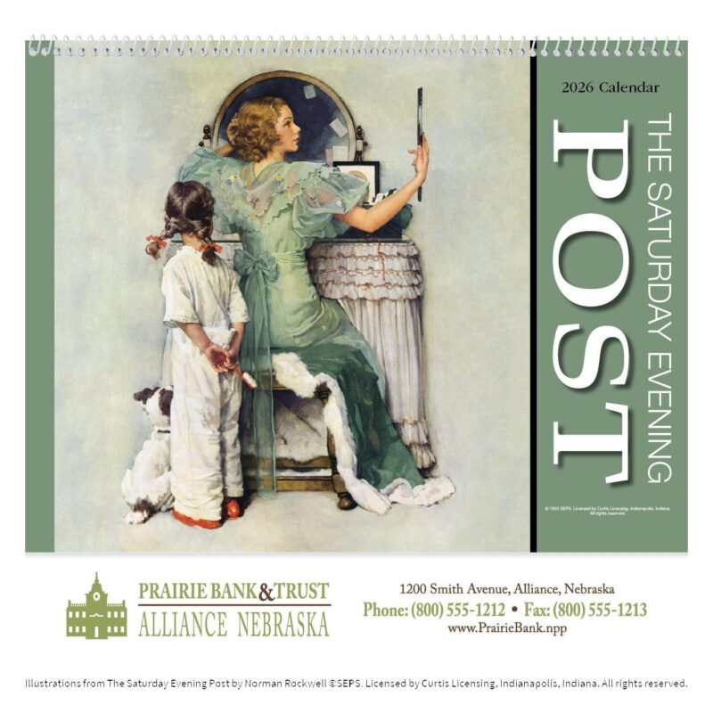 HotLine® Products Saturday Evening Post Appointment Calendar - Spiral - 2