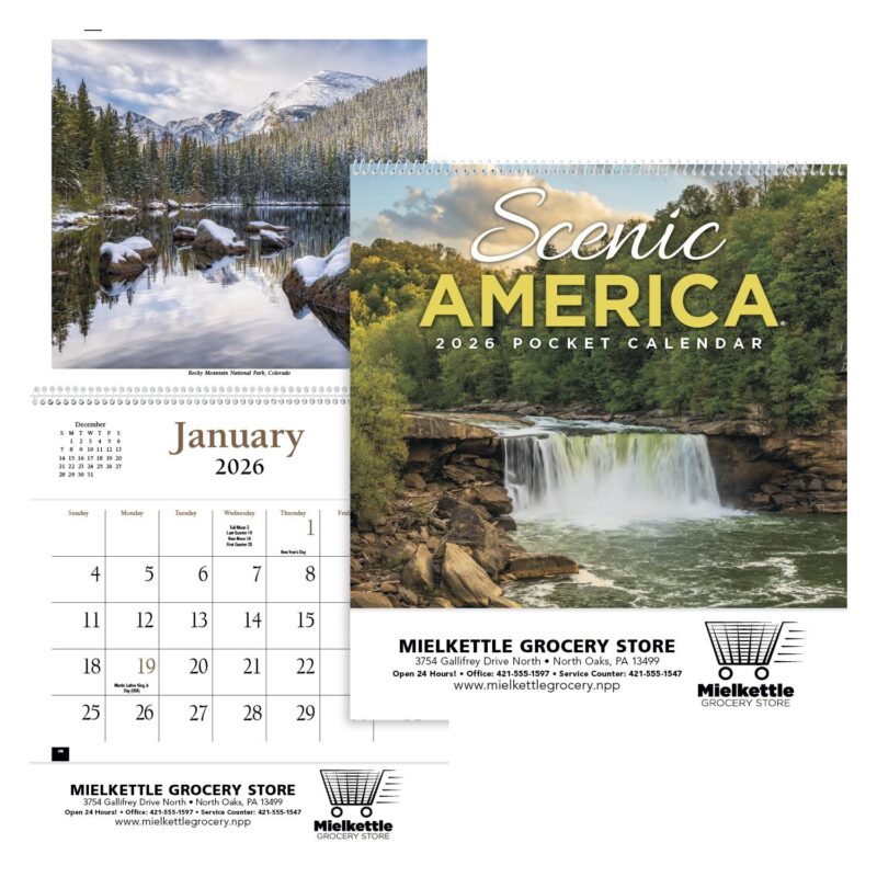 HotLine® Products Scenic America® Pocket Calendar - 1