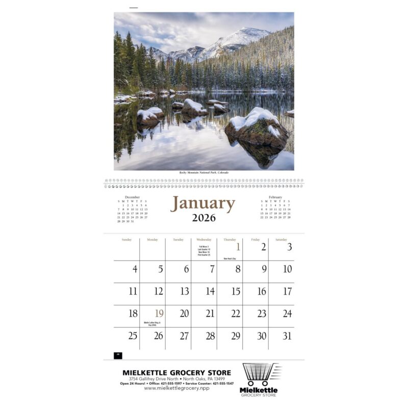 HotLine® Products Scenic America® Pocket Calendar - 3