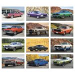 Triumph® Calendars Press-N-Stick Full-Color Header Cruisin? Cars Calendar - 1