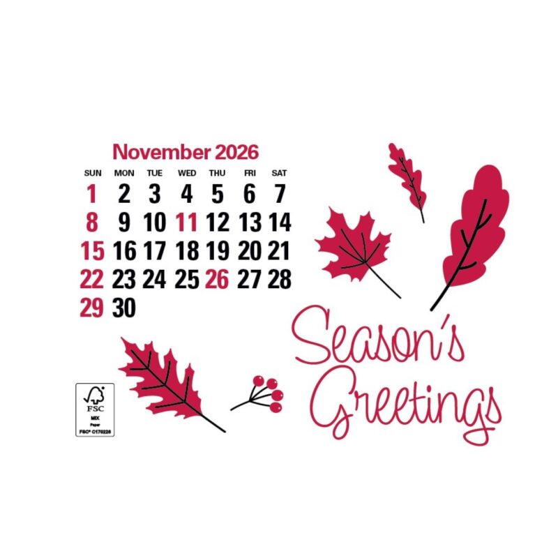 Triumph® Calendars Press-N-Stick Full-Color Header Standard Calendar - 3